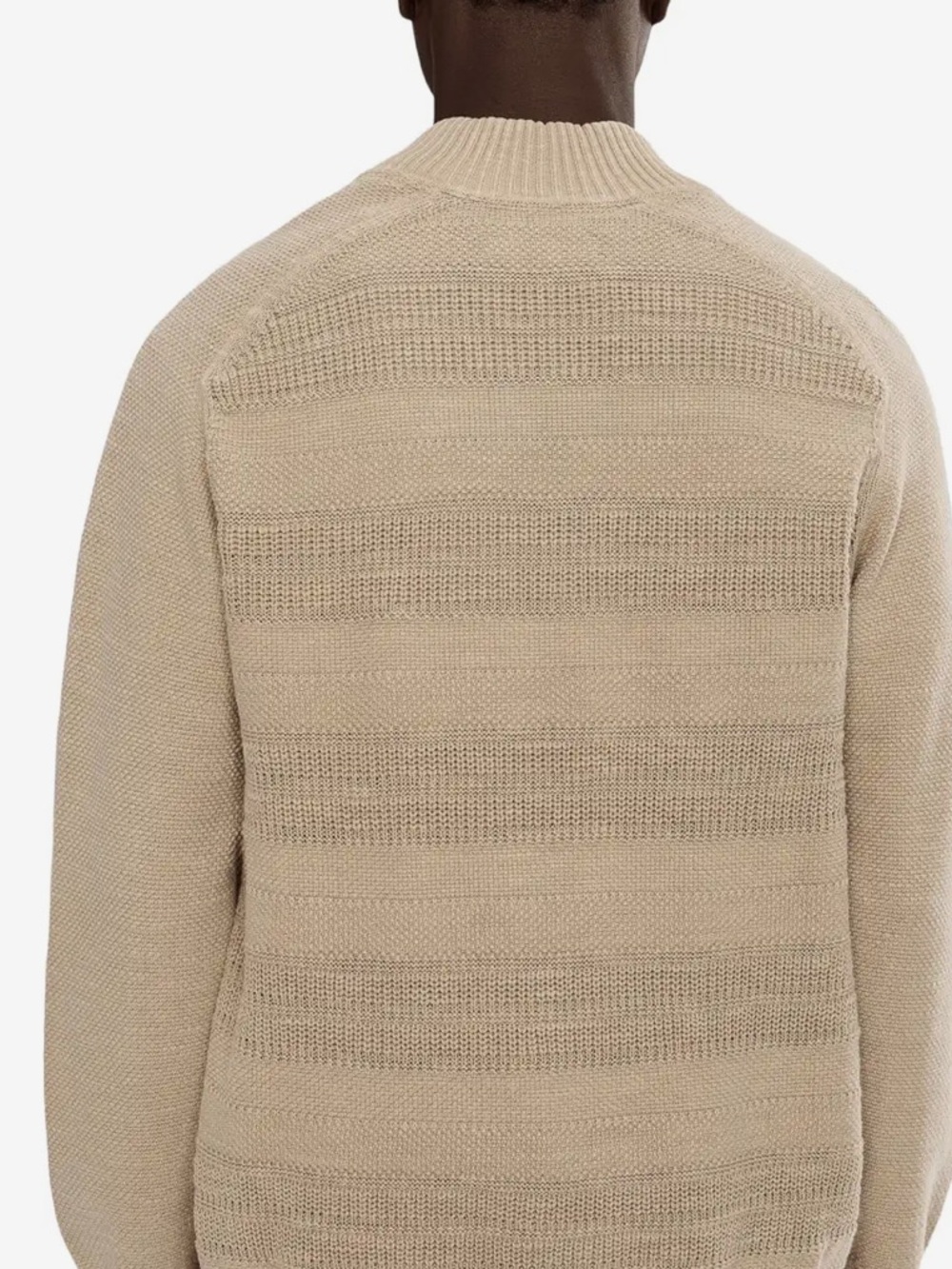 Tommy Bahama Abbey Stone  Half-Zip Knit Sweater mock neckline straight hemline - Picture 3 of 6